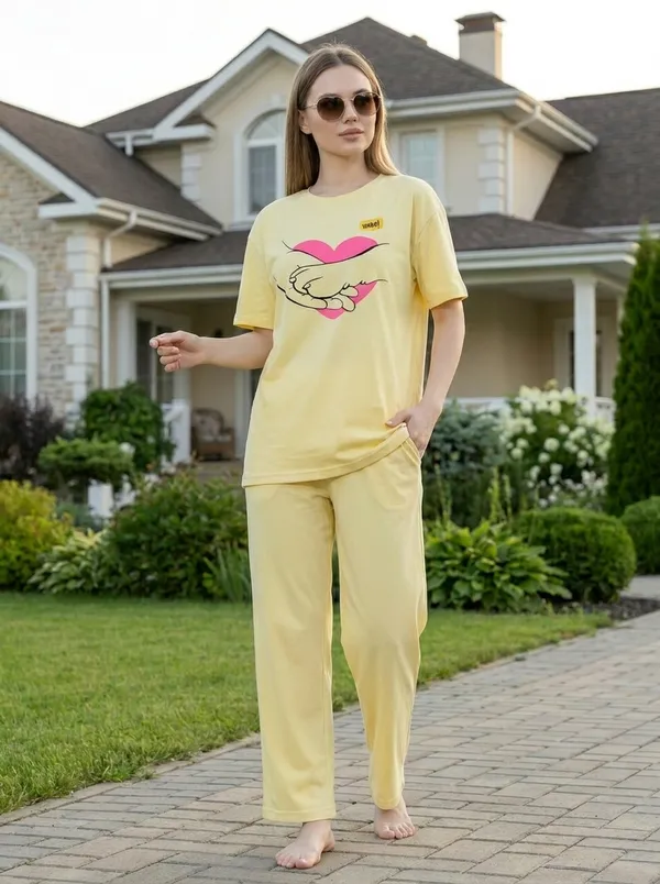 Fasense_Pure_Sinker_Cotton_Night_Suit_for_Women,__Super-Soft_Everyday_Loungewear_Tee_&_Pyjama_Set_for_Ladies_(Breathable,_Relaxed_Fit)