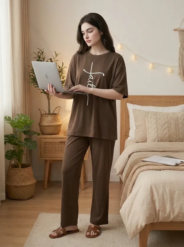 Fasense_Pure_Sinker_Cotton_Night_Suit_for_Women,__Super-Soft_Everyday_Loungewear_Tee_&_Pyjama_Set_for_Ladies_(Breathable,_Relaxed_Fit)