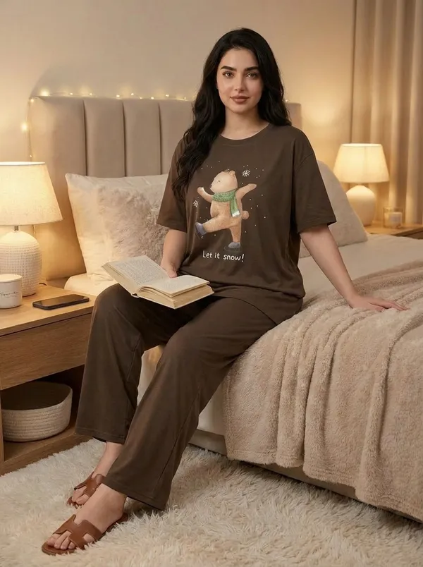 Fasense_Pure_Sinker_Cotton_Night_Suit_for_Women,__Super-Soft_Everyday_Loungewear_Tee_&_Pyjama_Set_for_Ladies_(Breathable,_Relaxed_Fit)