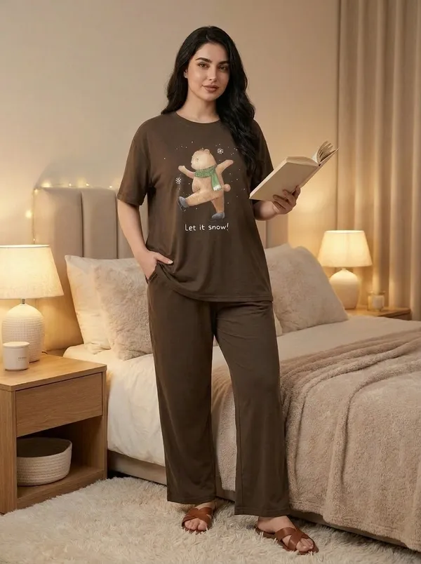 Fasense_Pure_Sinker_Cotton_Night_Suit_for_Women,__Super-Soft_Everyday_Loungewear_Tee_&_Pyjama_Set_for_Ladies_(Breathable,_Relaxed_Fit)