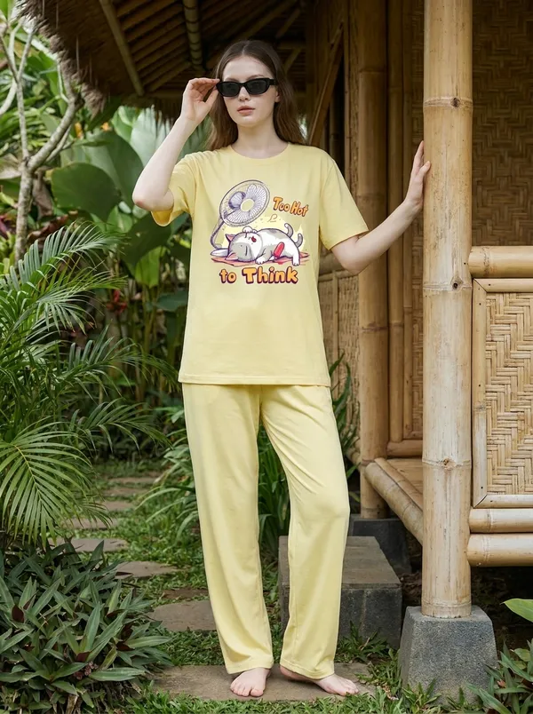 Fasense_Pure_Sinker_Cotton_Night_Suit_for_Women,__Super-Soft_Everyday_Loungewear_Tee_&_Pyjama_Set_for_Ladies_(Breathable,_Relaxed_Fit)