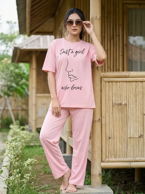Fasense_Pure_Sinker_Cotton_Night_Suit_for_Women,__Super-Soft_Everyday_Loungewear_Tee_&_Pyjama_Set_for_Ladies_(Breathable,_Relaxed_Fit)