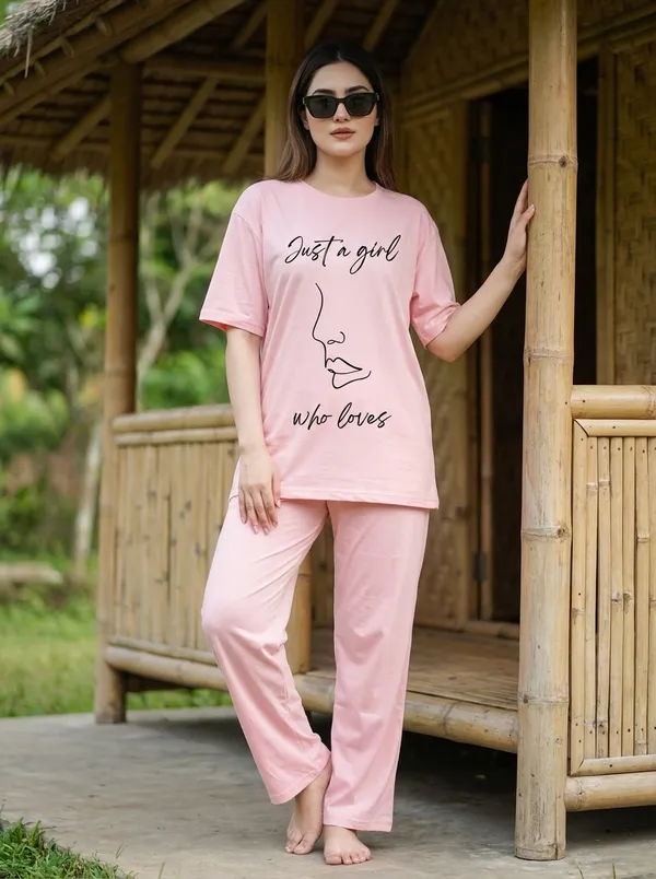 Fasense_Pure_Sinker_Cotton_Night_Suit_for_Women,__Super-Soft_Everyday_Loungewear_Tee_&_Pyjama_Set_for_Ladies_(Breathable,_Relaxed_Fit)