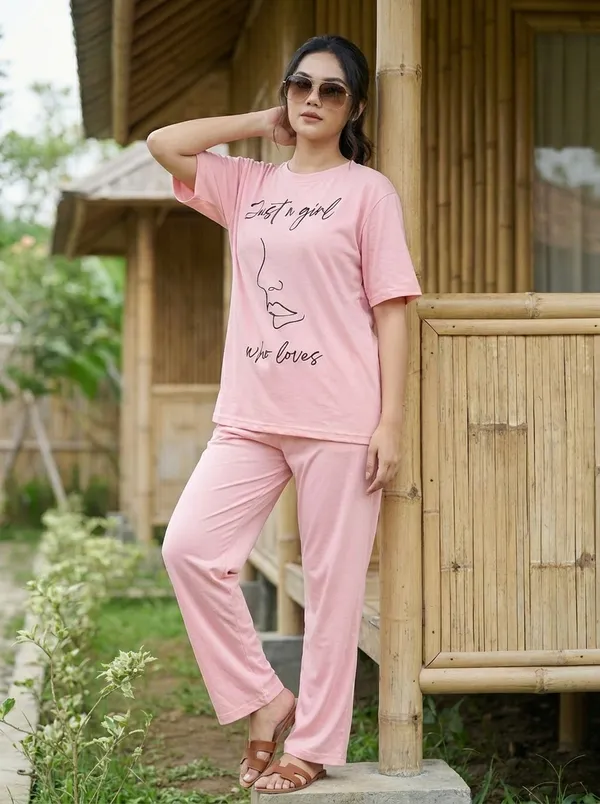 Fasense_Pure_Sinker_Cotton_Night_Suit_for_Women,__Super-Soft_Everyday_Loungewear_Tee_&_Pyjama_Set_for_Ladies_(Breathable,_Relaxed_Fit)