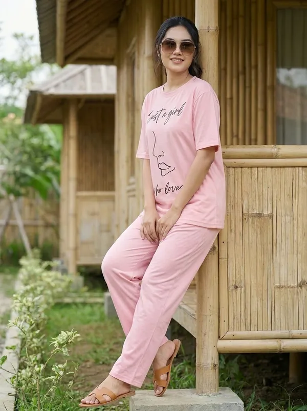 Fasense_Pure_Sinker_Cotton_Night_Suit_for_Women,__Super-Soft_Everyday_Loungewear_Tee_&_Pyjama_Set_for_Ladies_(Breathable,_Relaxed_Fit)