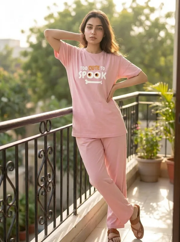 Fasense_Pure_Sinker_Cotton_Night_Suit_for_Women,__Super-Soft_Everyday_Loungewear_Tee_&_Pyjama_Set_for_Ladies_(Breathable,_Relaxed_Fit)