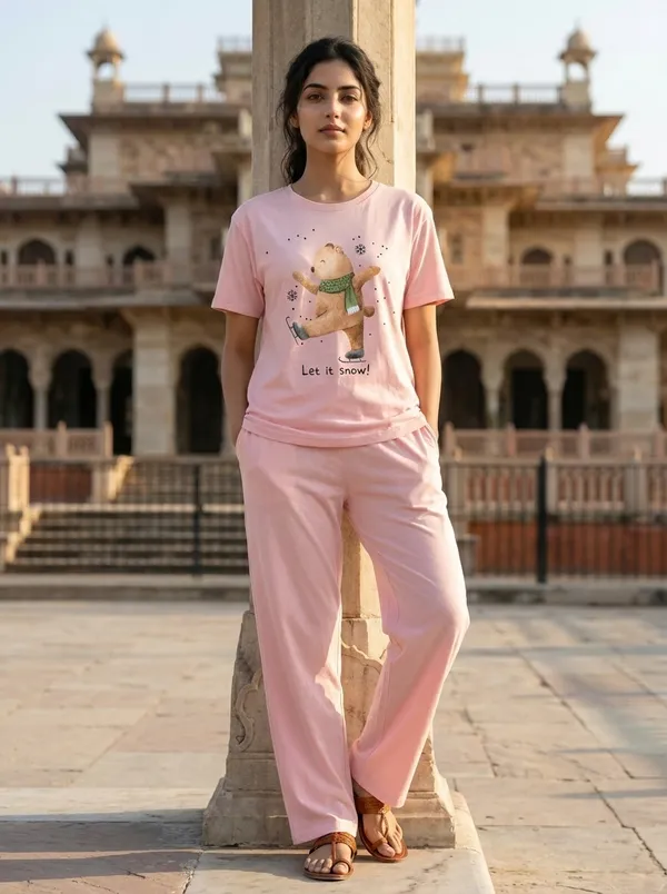 Fasense_Pure_Sinker_Cotton_Night_Suit_for_Women,__Super-Soft_Everyday_Loungewear_Tee_&_Pyjama_Set_for_Ladies_(Breathable,_Relaxed_Fit)