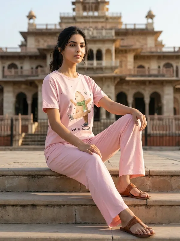 Fasense_Pure_Sinker_Cotton_Night_Suit_for_Women,__Super-Soft_Everyday_Loungewear_Tee_&_Pyjama_Set_for_Ladies_(Breathable,_Relaxed_Fit)