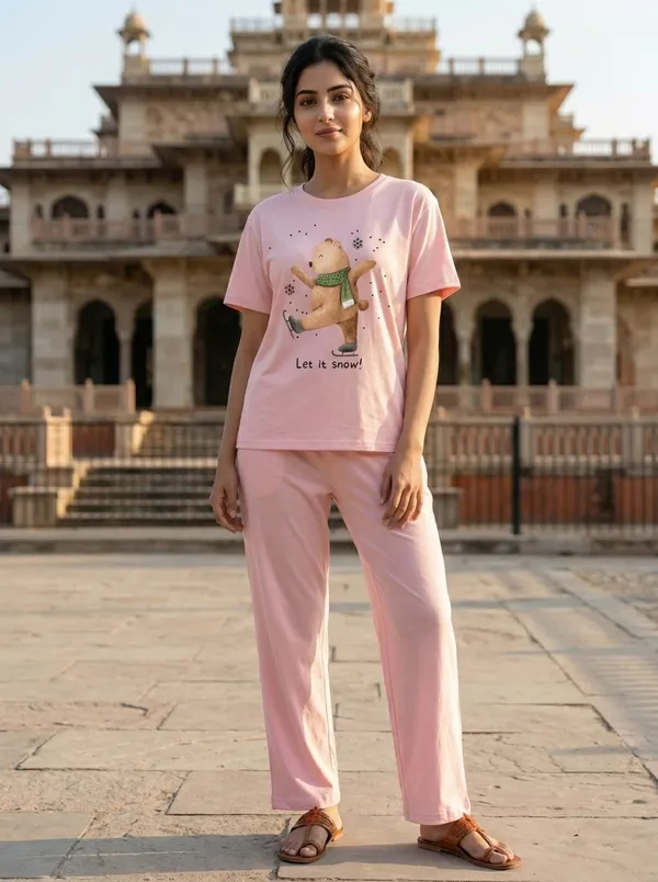 Fasense_Pure_Sinker_Cotton_Night_Suit_for_Women,__Super-Soft_Everyday_Loungewear_Tee_&_Pyjama_Set_for_Ladies_(Breathable,_Relaxed_Fit)