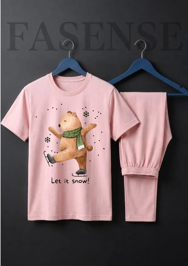 Fasense_Pure_Sinker_Cotton_Night_Suit_for_Women,__Super-Soft_Everyday_Loungewear_Tee_&_Pyjama_Set_for_Ladies_(Breathable,_Relaxed_Fit)