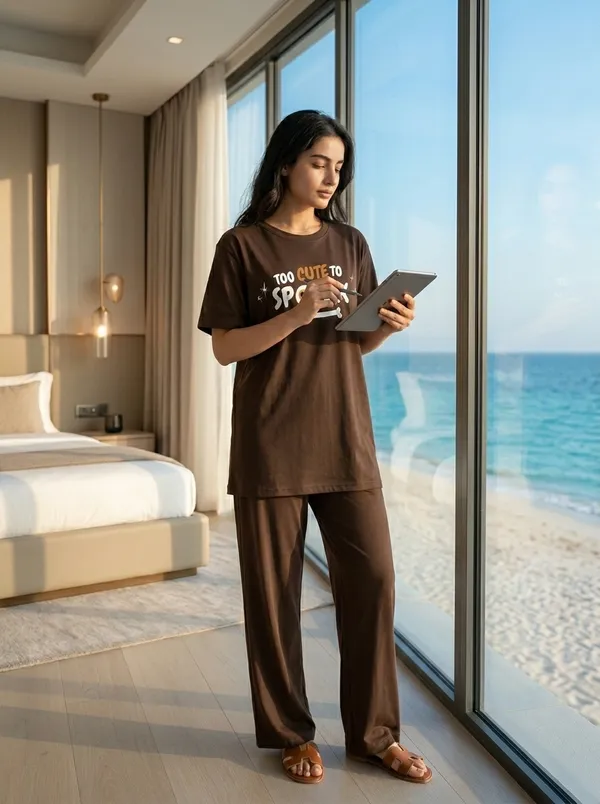 Fasense_Pure_Sinker_Cotton_Night_Suit_for_Women,__Super-Soft_Everyday_Loungewear_Tee_&_Pyjama_Set_for_Ladies_(Breathable,_Relaxed_Fit)