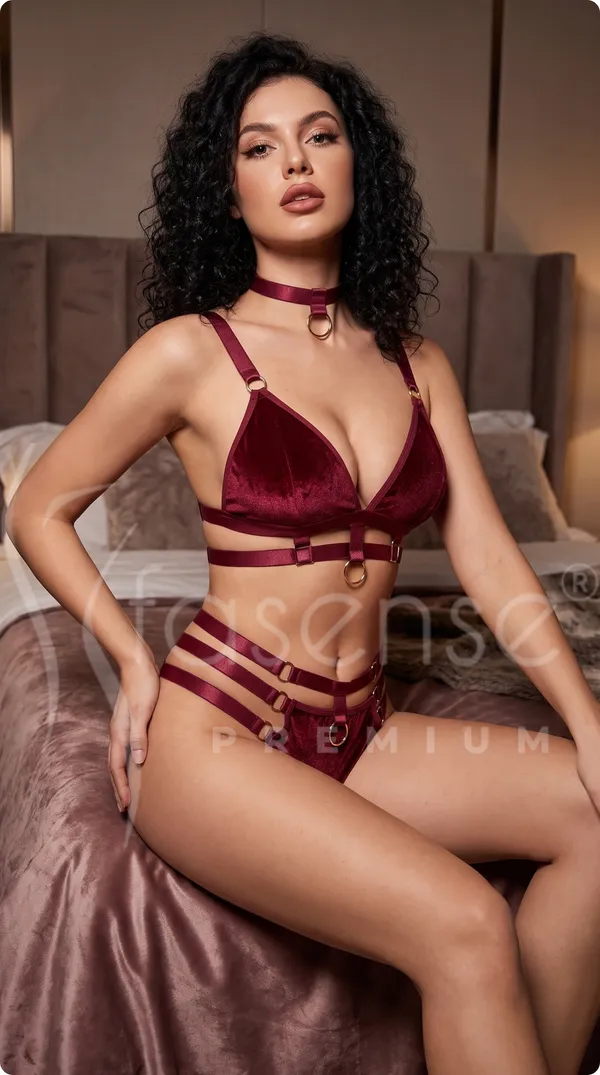 Elegant_Maroon_Babydoll_Lingerie_Set