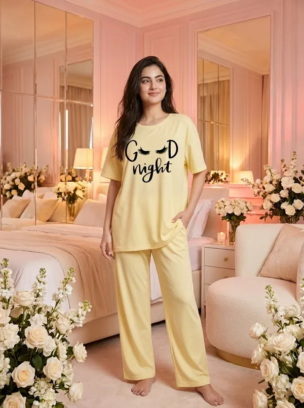 Fasense_Pure_Sinker_Cotton_Night_Suit_for_Women,__Super-Soft_Everyday_Loungewear_Tee_&_Pyjama_Set_for_Ladies_(Breathable,_Relaxed_Fit)