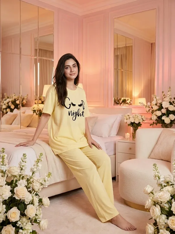 Fasense_Pure_Sinker_Cotton_Night_Suit_for_Women,__Super-Soft_Everyday_Loungewear_Tee_&_Pyjama_Set_for_Ladies_(Breathable,_Relaxed_Fit)