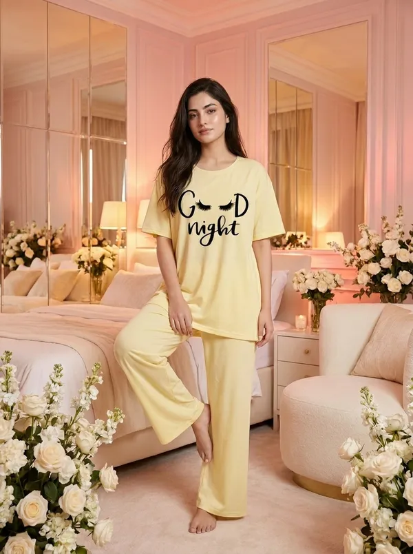 Fasense_Pure_Sinker_Cotton_Night_Suit_for_Women,__Super-Soft_Everyday_Loungewear_Tee_&_Pyjama_Set_for_Ladies_(Breathable,_Relaxed_Fit)