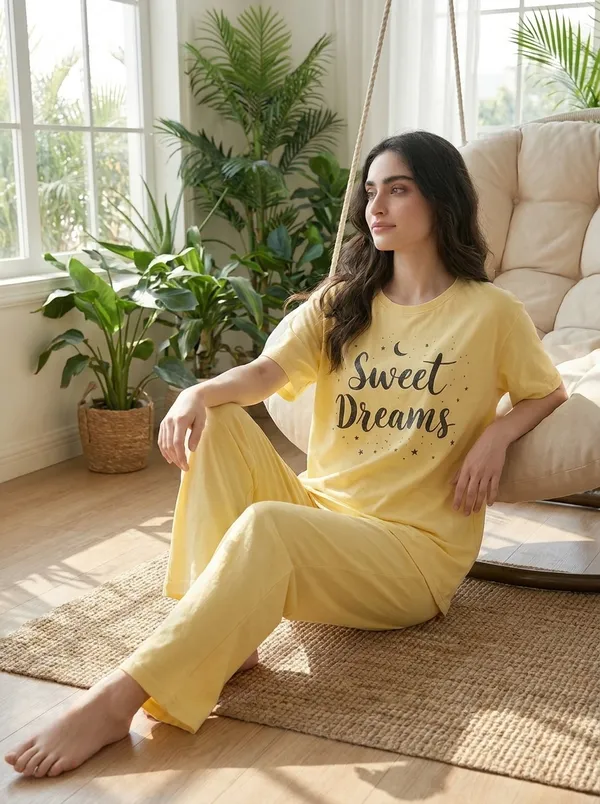 Fasense_Pure_Sinker_Cotton_Night_Suit_for_Women,__Super-Soft_Everyday_Loungewear_Tee_&_Pyjama_Set_for_Ladies_(Breathable,_Relaxed_Fit)