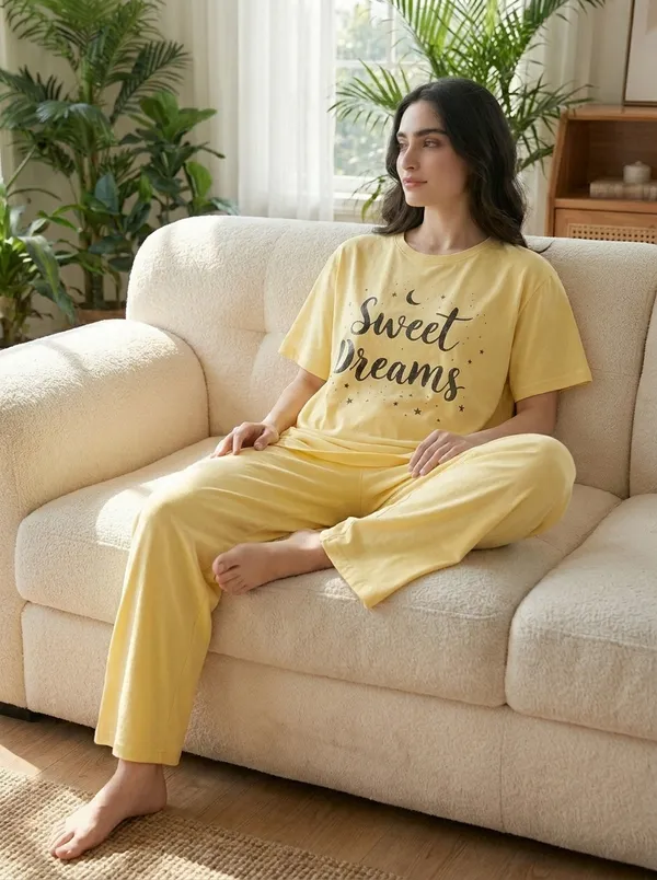 Fasense_Pure_Sinker_Cotton_Night_Suit_for_Women,__Super-Soft_Everyday_Loungewear_Tee_&_Pyjama_Set_for_Ladies_(Breathable,_Relaxed_Fit)