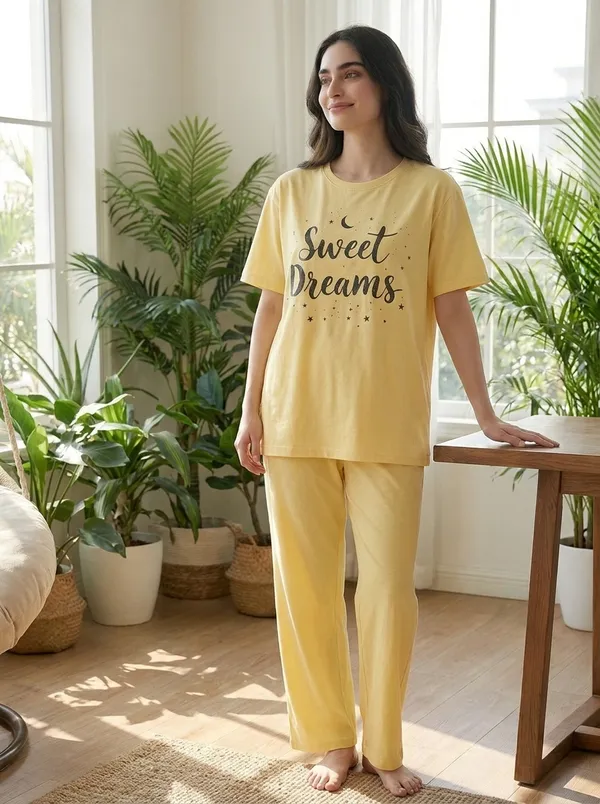 Fasense_Pure_Sinker_Cotton_Night_Suit_for_Women,__Super-Soft_Everyday_Loungewear_Tee_&_Pyjama_Set_for_Ladies_(Breathable,_Relaxed_Fit)