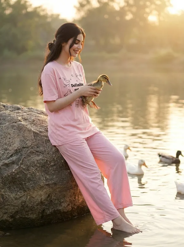 Fasense_Pure_Sinker_Cotton_Night_Suit_for_Women,__Super-Soft_Everyday_Loungewear_Tee_&_Pyjama_Set_for_Ladies_(Breathable,_Relaxed_Fit)