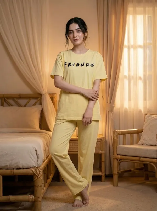 Fasense_Pure_Sinker_Cotton_Night_Suit_for_Women,__Super-Soft_Everyday_Loungewear_Tee_&_Pyjama_Set_for_Ladies_(Breathable,_Relaxed_Fit)