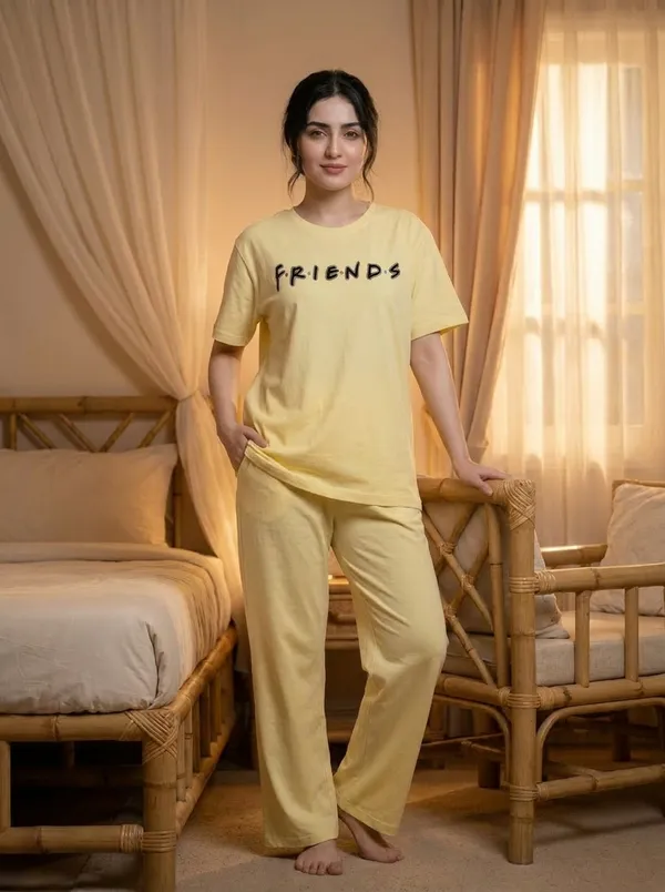 Fasense_Pure_Sinker_Cotton_Night_Suit_for_Women,__Super-Soft_Everyday_Loungewear_Tee_&_Pyjama_Set_for_Ladies_(Breathable,_Relaxed_Fit)
