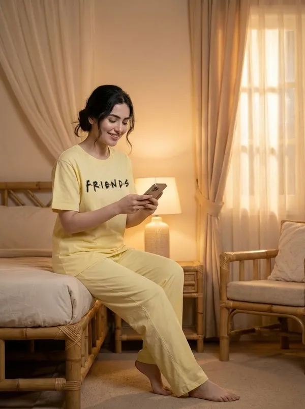Fasense_Pure_Sinker_Cotton_Night_Suit_for_Women,__Super-Soft_Everyday_Loungewear_Tee_&_Pyjama_Set_for_Ladies_(Breathable,_Relaxed_Fit)