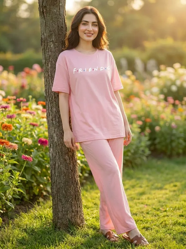 Fasense_Pure_Sinker_Cotton_Night_Suit_for_Women,__Super-Soft_Everyday_Loungewear_Tee_&_Pyjama_Set_for_Ladies_(Breathable,_Relaxed_Fit)