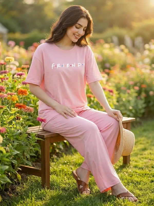 Fasense_Pure_Sinker_Cotton_Night_Suit_for_Women,__Super-Soft_Everyday_Loungewear_Tee_&_Pyjama_Set_for_Ladies_(Breathable,_Relaxed_Fit)