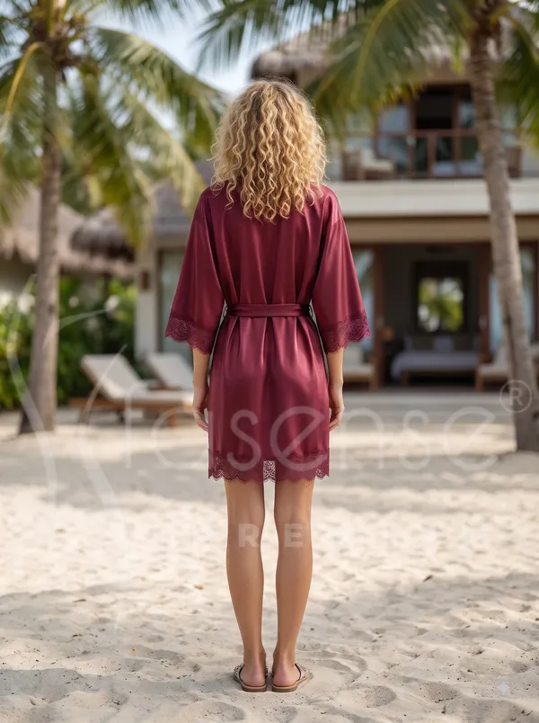 Elegant_Maroon_Satin_Robe_with_Lace_Trim_&_Waist_Tie_Belt