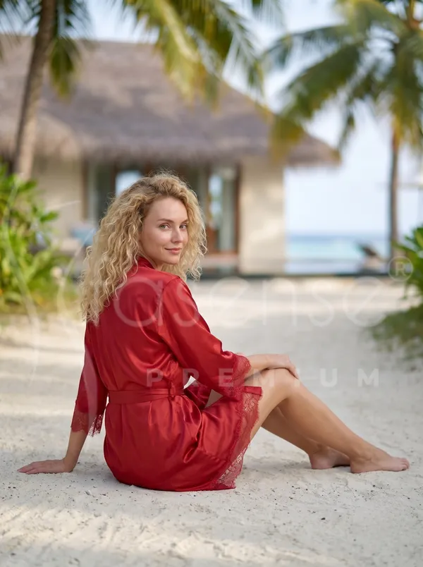 Elegant_Red_Satin_Robe_with_Lace_Trim_&_Waist_Tie_Belt
