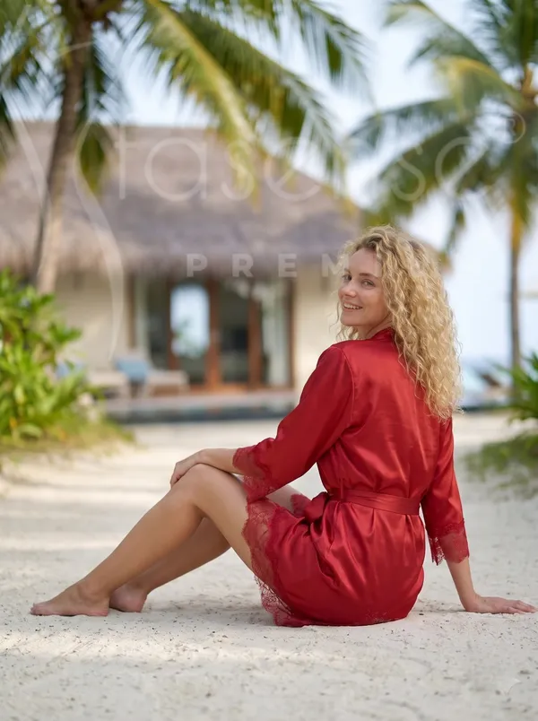 Elegant_Red_Satin_Robe_with_Lace_Trim_&_Waist_Tie_Belt