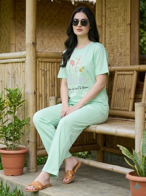 Fasense_Pure_Sinker_Cotton_Night_Suit_for_Women,__Super-Soft_Everyday_Loungewear_Tee_&_Pyjama_Set_for_Ladies_(Breathable,_Relaxed_Fit)