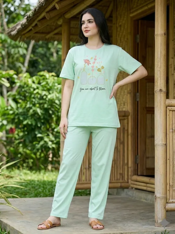 Fasense_Pure_Sinker_Cotton_Night_Suit_for_Women,__Super-Soft_Everyday_Loungewear_Tee_&_Pyjama_Set_for_Ladies_(Breathable,_Relaxed_Fit)