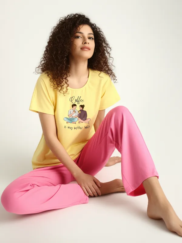 Fasense_Women_Cotton_Lycra_Half_Sleeve_Night_Suit_Set_Luxury_Comfort_Pyjama_Set_for_Ladies_Printed_Loungewear_for_Women