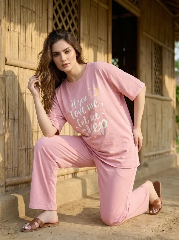 Fasense_Pure_Sinker_Cotton_Night_Suit_for_Women,__Super-Soft_Everyday_Loungewear_Tee_&_Pyjama_Set_for_Ladies_(Breathable,_Relaxed_Fit)