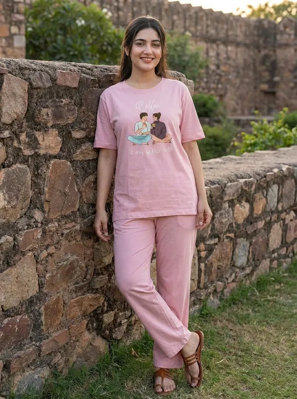Fasense_Pure_Sinker_Cotton_Night_Suit_for_Women,__Super-Soft_Everyday_Loungewear_Tee_&_Pyjama_Set_for_Ladies_(Breathable,_Relaxed_Fit)