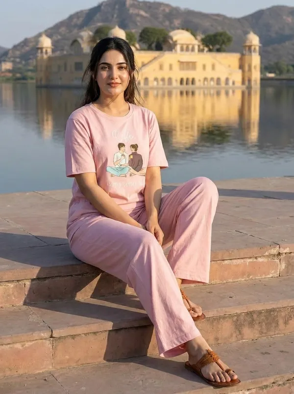 Fasense_Pure_Sinker_Cotton_Night_Suit_for_Women,__Super-Soft_Everyday_Loungewear_Tee_&_Pyjama_Set_for_Ladies_(Breathable,_Relaxed_Fit)