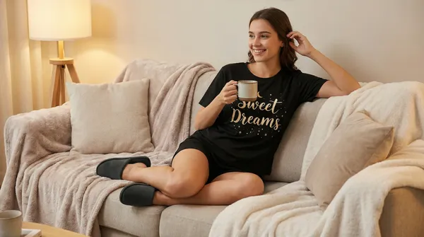 Fasense_Women's_Ultra-Soft_Tencel_Modal_Night_Suit_-_"Sweet_Dreams"_Starry_Top_and_Shorts_Set_with_Side_Pockets