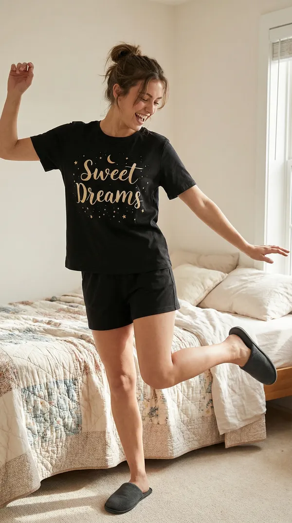 Fasense_Women's_Ultra-Soft_Tencel_Modal_Night_Suit_-_"Sweet_Dreams"_Starry_Top_and_Shorts_Set_with_Side_Pockets