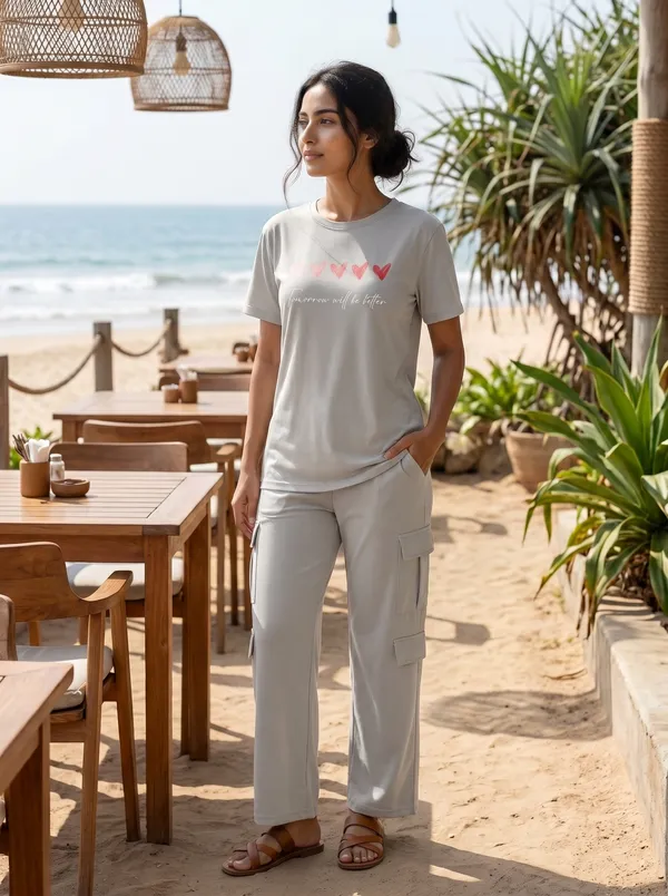 Fasense_Women's_"Tomorrow_Will_Be_Better"_Tencel_Modal_Night_Suit_-_Hopeful_Vibe_Sleepwear