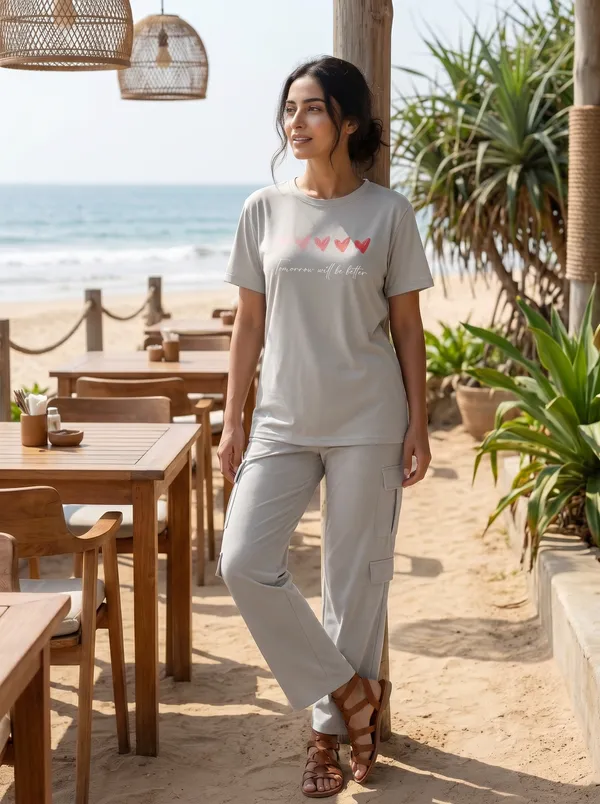 Fasense_Women's_"Tomorrow_Will_Be_Better"_Tencel_Modal_Night_Suit_-_Hopeful_Vibe_Sleepwear