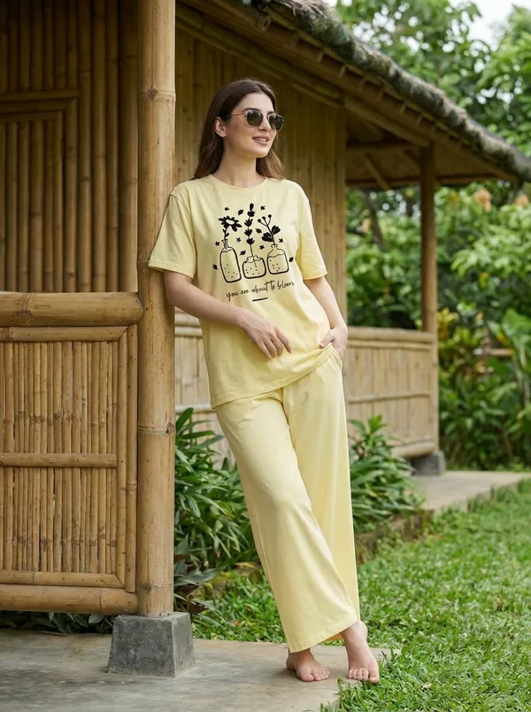 Fasense_Pure_Sinker_Cotton_Night_Suit_for_Women,__Super-Soft_Everyday_Loungewear_Tee_&_Pyjama_Set_for_Ladies_(Breathable,_Relaxed_Fit)