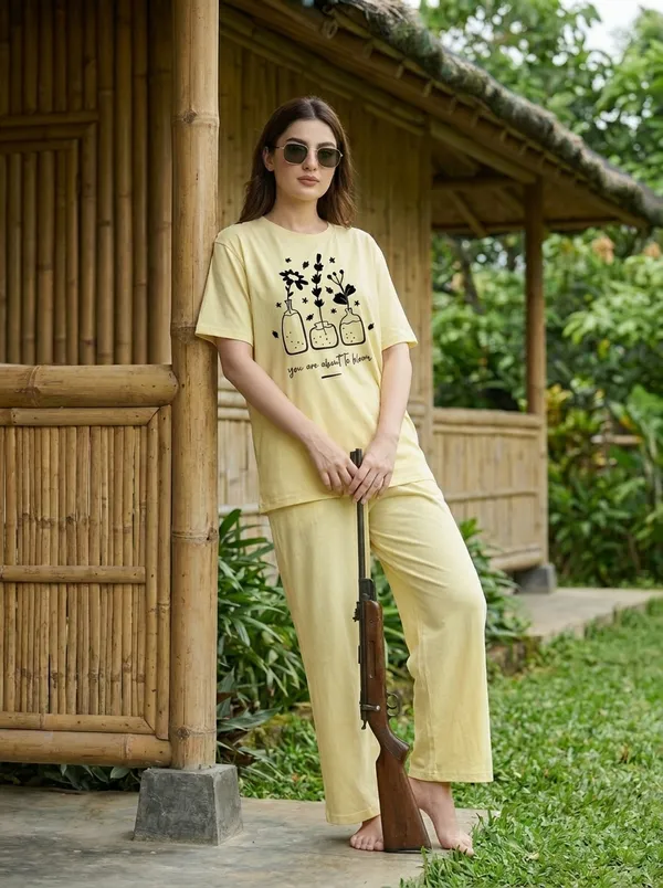 Fasense_Pure_Sinker_Cotton_Night_Suit_for_Women,__Super-Soft_Everyday_Loungewear_Tee_&_Pyjama_Set_for_Ladies_(Breathable,_Relaxed_Fit)