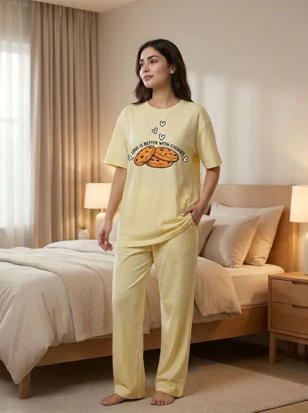 Fasense_Pure_Sinker_Cotton_Night_Suit_for_Women,__Super-Soft_Everyday_Loungewear_Tee_&_Pyjama_Set_for_Ladies_(Breathable,_Relaxed_Fit)