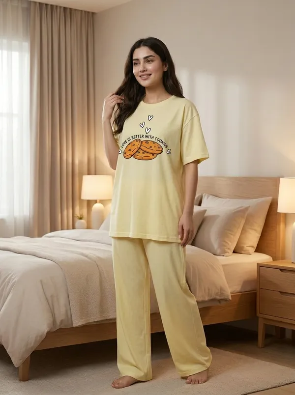 Fasense_Pure_Sinker_Cotton_Night_Suit_for_Women,__Super-Soft_Everyday_Loungewear_Tee_&_Pyjama_Set_for_Ladies_(Breathable,_Relaxed_Fit)