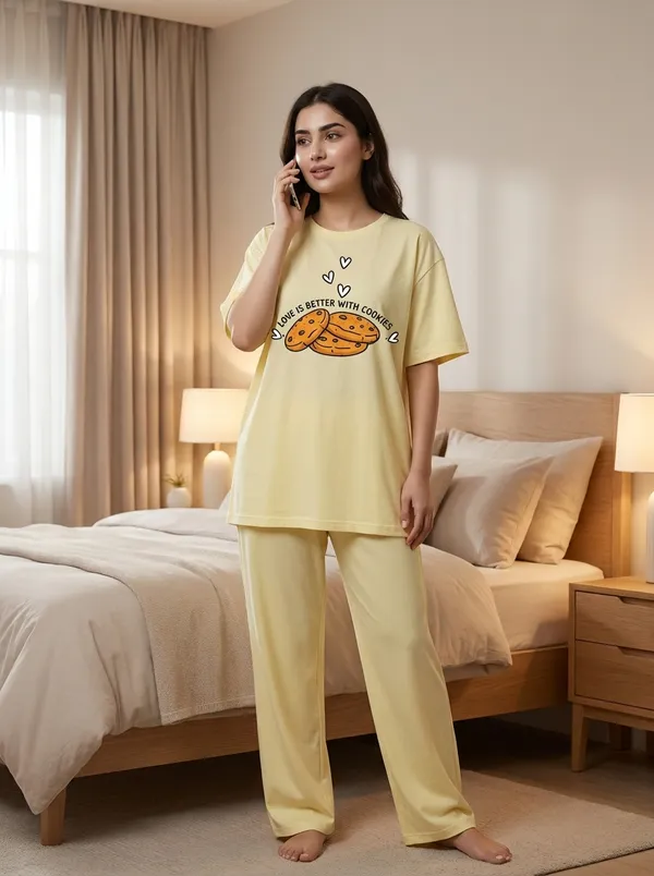 Fasense_Pure_Sinker_Cotton_Night_Suit_for_Women,__Super-Soft_Everyday_Loungewear_Tee_&_Pyjama_Set_for_Ladies_(Breathable,_Relaxed_Fit)