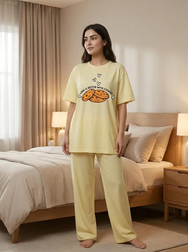Fasense_Pure_Sinker_Cotton_Night_Suit_for_Women,__Super-Soft_Everyday_Loungewear_Tee_&_Pyjama_Set_for_Ladies_(Breathable,_Relaxed_Fit)