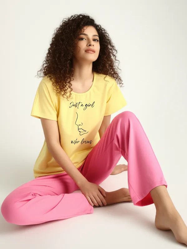 Fasense_Women_Cotton_Lycra_Half_Sleeve_Night_Suit_Set_Luxury_Comfort_Pyjama_Set_for_Ladies_Printed_Loungewear_for_Women