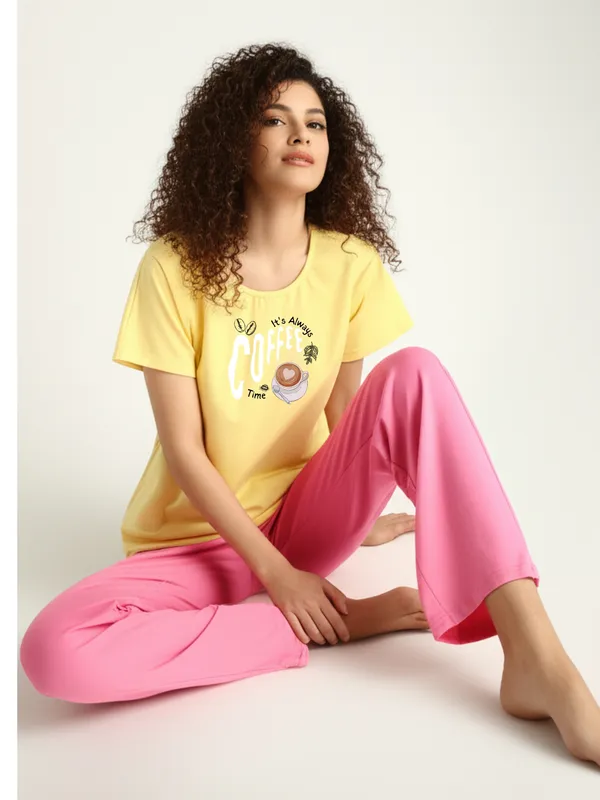 Fasense_Women_Cotton_Lycra_Half_Sleeve_Night_Suit_Set_Luxury_Comfort_Pyjama_Set_for_Ladies_Printed_Loungewear_for_Women