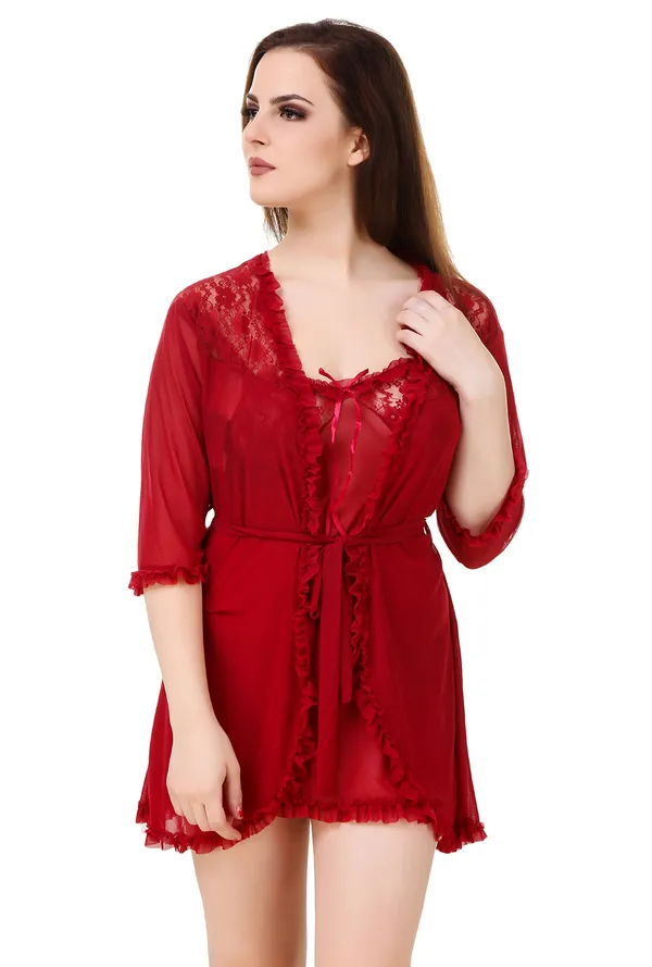 Women's_Romantic_Floral_Powernet_Robe_Sheer_Rose_Print_Nightwear_with_Elegant_Lace_Trim_(One_Size:_32-40_inch)